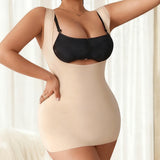 Shapewear tank top supports the chest tightens the abdomen