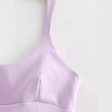 Women Dresses Summer Mini Dress Backless Sexy Slip Dress (Xds0414)