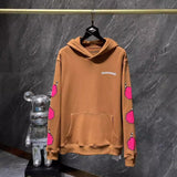 Chh Chrome Hearts Hoodie Autumn/Winter Sanskrit Alphabet Graffiti Embroidery Mouth Print Casual Loose Hooded Sweater