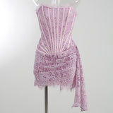 Women Dresses Sexy Lace Dress Dress Skirt (Zns0409)