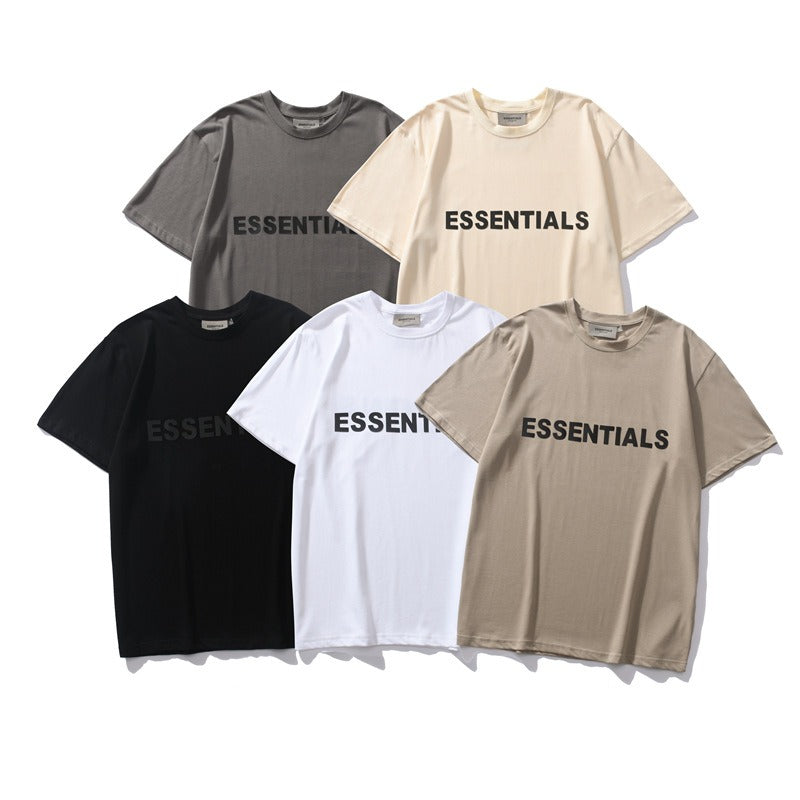 Hip-hop t-shirts, american high street short-sleeve ess heat-sealed summer t-shirt, couple's trendy top