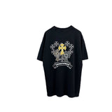 Ch hip-hop t shirts ch high weight short-sleeved summercolorful horseshoe printing short-sleeved t-shirt couple men's t