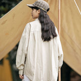 Unisex Jacket Fall Lapels Loose Shirt