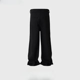 MIJKO Men Vintage Pants MIJKO design trousers men's and women's splicing straight elastic casual trousers