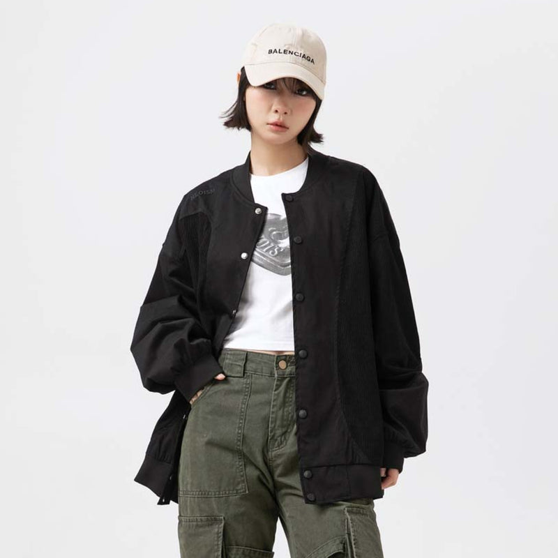 Unisex Jacket Autumn Corduroy Stitching Jacket