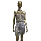 Women Dresses Party Dress Tassel Sexy Dress Hip Skirt (Otn202404)