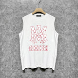 Amiri tank top cashew flower large simple logo printing