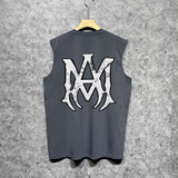 Amiri tank top mottled spider print