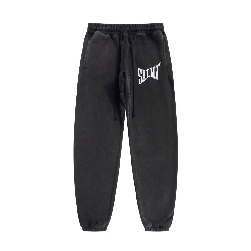 Saint m t pants s.m vintage classic letter casual trousers