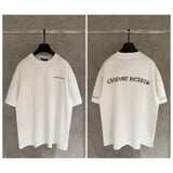 Ch hip-hop t-shirts - ch short sleeve american letter logo sanskrit print high street casual tee