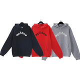Sp5der Hoodie Cobweb Puff Print Pure Cotton