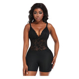 Shapewear Bodysuit Buttocks Lace Suspender Tie