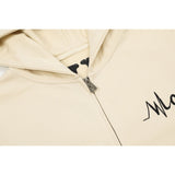 Vlone Hoodie autumn and winter electrocardiogram big V letter