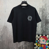Ch hip-hop t shirts ch chrome hoof cross hardware short sleeve loosecasualamerican heavy weight short sleeve high street couple