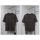 Ch hip-hop t shirts ch short-sleeved sanskrit horseshoe patch metal cross craft short-sleeved american high street