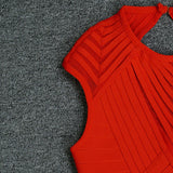 Women's Evening Dress Backless Tassel Dress Sleeveless Bandage Dress