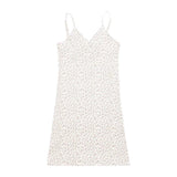 Women Dresses Floral Slim-Fitting Hip Spaghetti Straps Dress Summer Short Skirt (Bla0420)