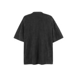 American vintage street T-shirt pure cotton retro men's and women's summer loose half sleeves