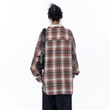 Unisex Jacket Fall Plaid Cardigan