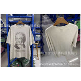saint m t shirts s.m cartoon print crew neck pullover short sleeve top