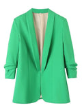 Women's Suits Casual Hemming Sleeve Lapel Small Suit Jacket Women's Top