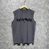 Amiri tank top hollywood letterprinting
