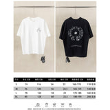 Ch hip-hop t shirts ch short-sleeved cross sanskrit horseshoe patch embroiderloosecasualamericaneasiest for match