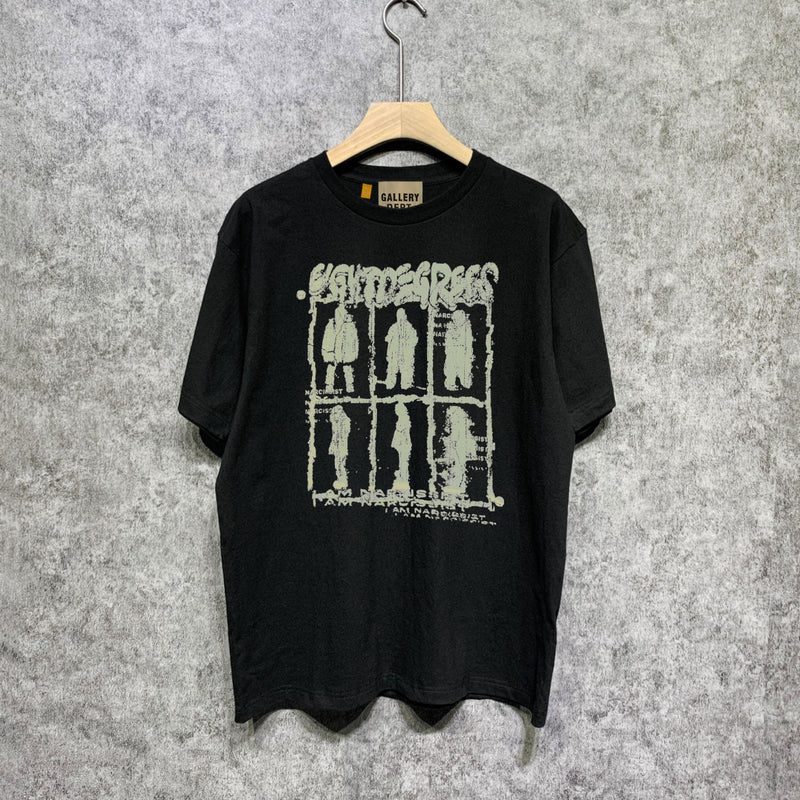 Gallery Dept T Shirt Retro Printed Loose Short-Sleeved Shirt