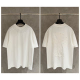 Ch hip-hop t shirts correct version accessible luxurychletter cross patch embroider short sleeve round neck loose