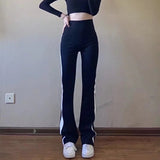 Women Sweatpants Bell-Bottom Pants Autumn and Winter Body Trousers