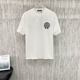 Ch hip-hop t shirts ch cro correct version summerbest selling cross sanskrit horseshoe front and rear patch embroider short-sleeved t-shirt