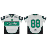 American badge number retro rugby jersey color block mesh breathable v neck short sleeve trendy t