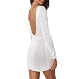 Women Dresses Summer Sexy Backless Beach Dress (Bla0420)