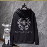 Chh Chrome Hearts Hoodie Croix Horseshoe Sanskrit Casual Hooded Sweater