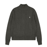 Rl ralph lauren lambswool cardigan - women's warm knitwear, couple's style, loose fit, autumn/winter zip-up turtleneck top