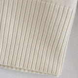 Women Sweater Knitwear Spring and Autumn Striped Long Sleeve round Neck Pullover Sweater for Women Split Sweater