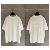 Ch hip-hop t shirts ch short-sleeved sanskrit letter patch embroiderloosecasualpure cotton american heavy weight short-sleeved