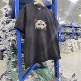 saint m t shirts s.m. burnt-out recorder crewneck pullover short sleeve