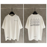 Ch hip-hop t shirts spring and summer ch cross printingloose short-sleeved t-shirt couple trendy