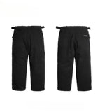 Men Sweatpants Multi-Pocket Cargo Pants Loose Straight Casual Solid Color Trousers