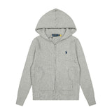 Wool topssweatshirt zipper hooded outwearrl small malaf embroidered macaron color cardiganknitting shirt sweater