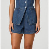 Women's pants - in stock - cross-border fashion - european & american style - trendy & casual - sleeveless - high waist - women's outfit - denim shorts - women's