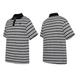 Ch hip-hop t shirts correct version best sellingstripes yarn-dyed short-sleeved t-shirt printing american casualaccessible luxurycasual