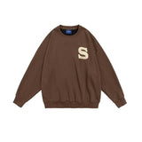 Unisex Hoodie Autumn Foaming Patchwork Sweater