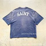 saint m t shirts s.m french letter limited edition crew neck pullover short sleeve t-shirt