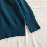 Women Knitted Pullover Red Sweater Turtleneck Coat Loose Sweater