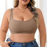 Full figure bra seamless push-up thin style