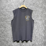 Amiri tank top hollywood gold dragon printing