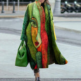 Women Trench Coat Autumn Long Sleeve Turn-down Collar Coat
