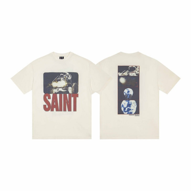 saint m t shirts s.m. astronaut graphic crew neck short sleeve tee